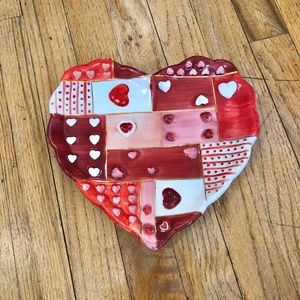 Hearts Plate Heart-Shaped 9 1/2” Plate